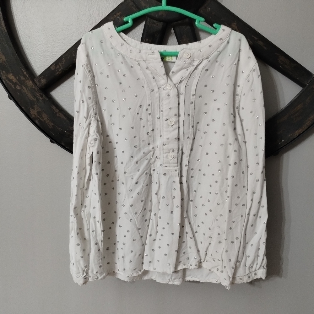 Girls Blouse with Polka Dots